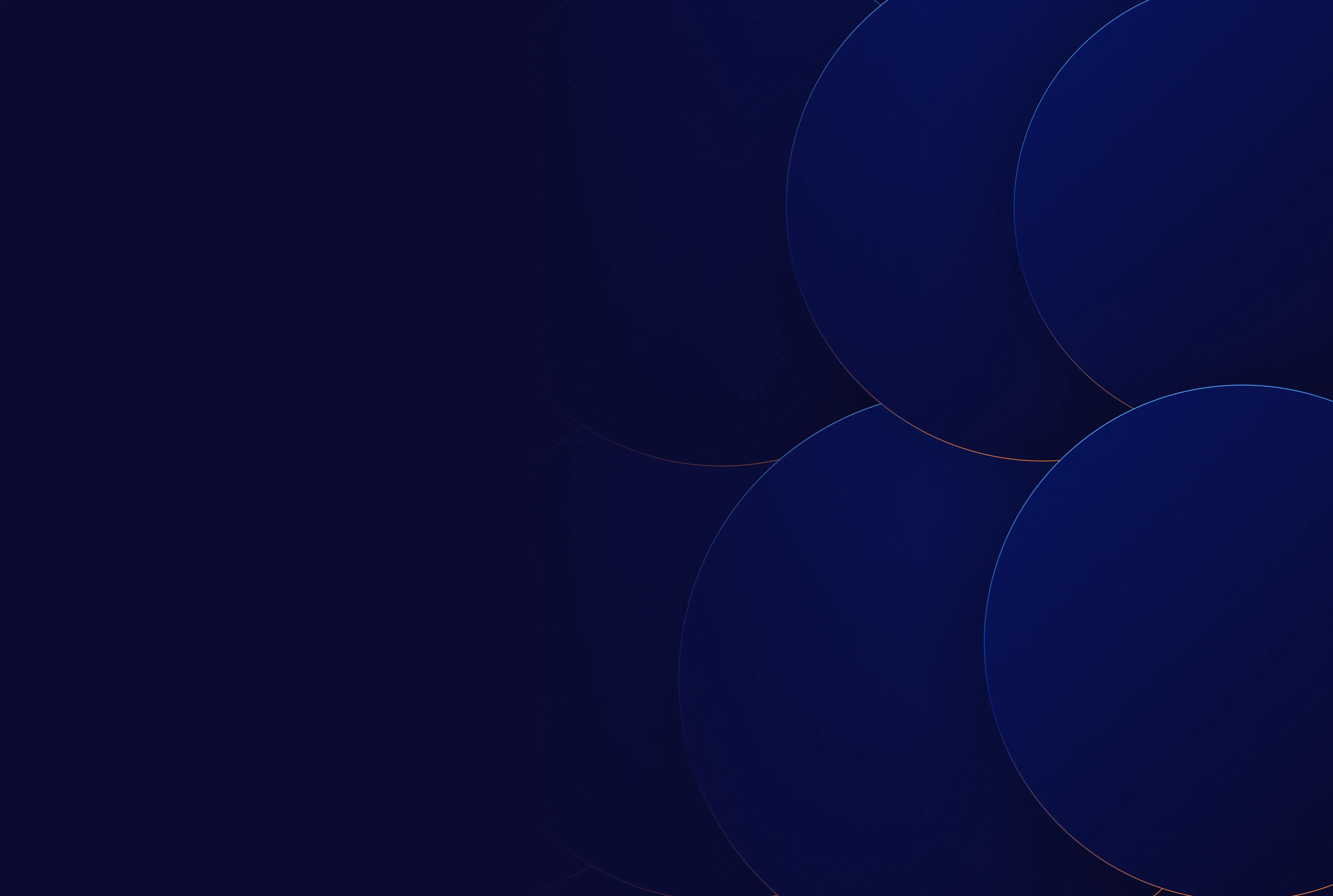 Dark blue overlapping lotus circles background