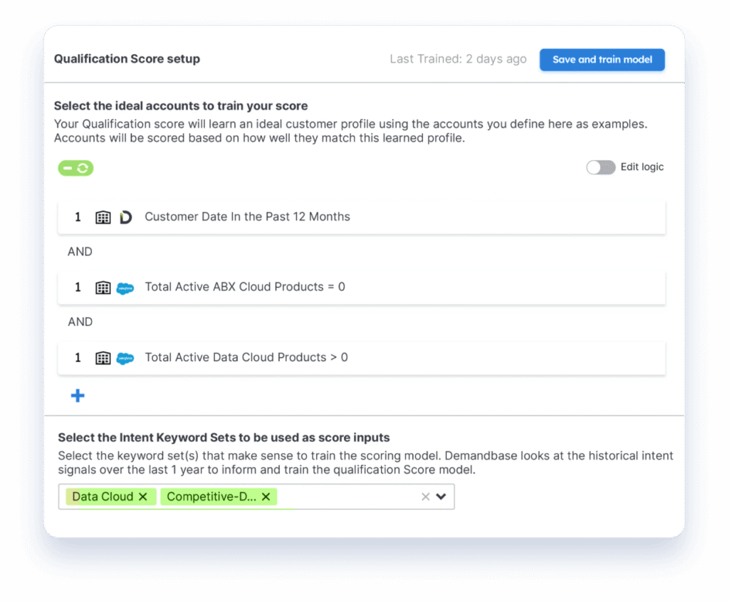 Qualification Score Setup
