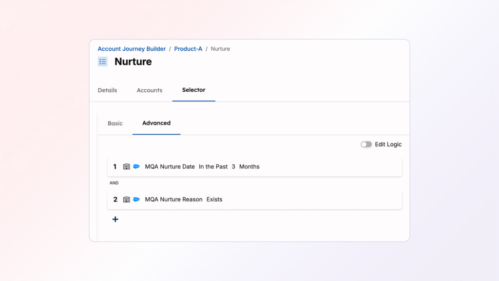 Nurture Stage criteria image