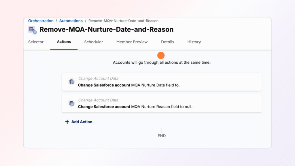 Demandbase Orchestration Change CRM Account Data image