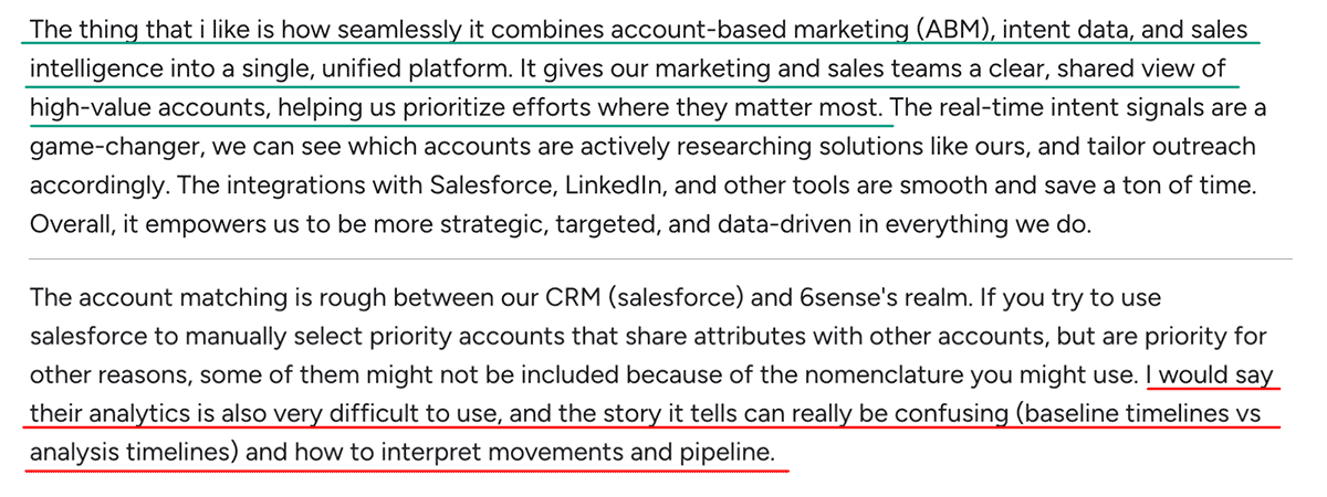 Demandbase vs. 6Sense Reviews