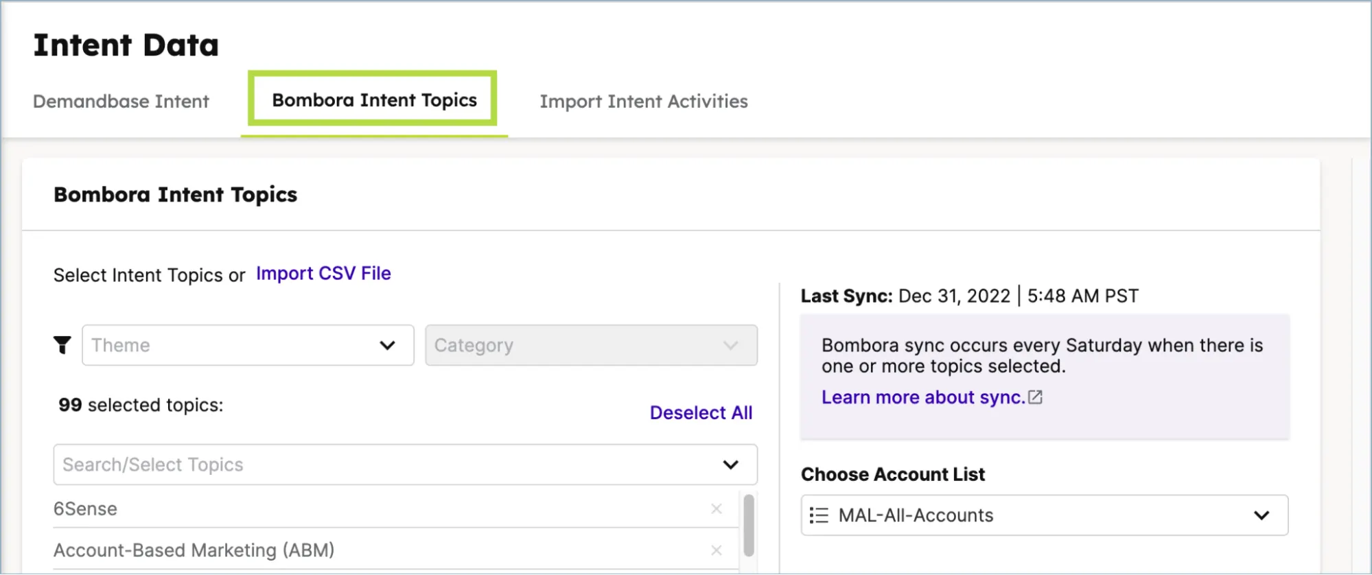 Intent Data 0 - Bombora Intent Topics