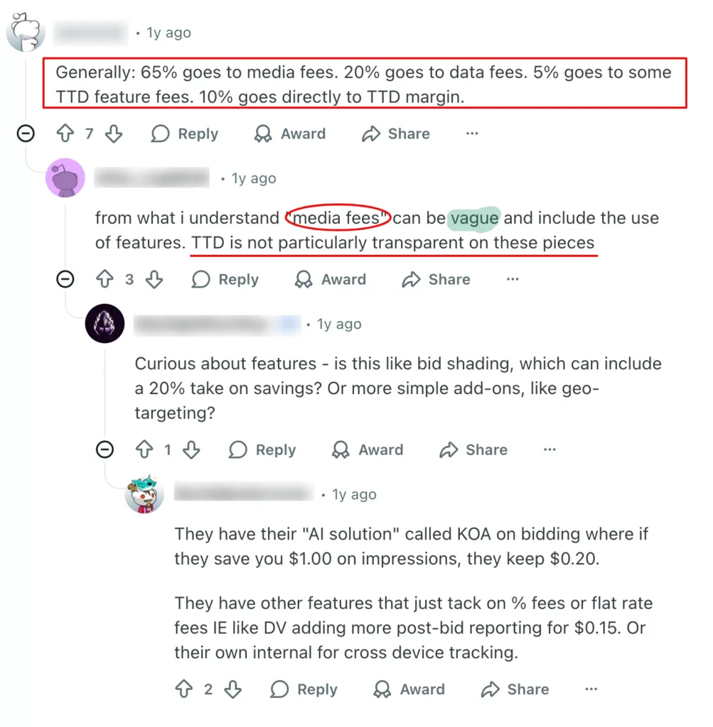 Trade Desk customer reviews expressing confusion