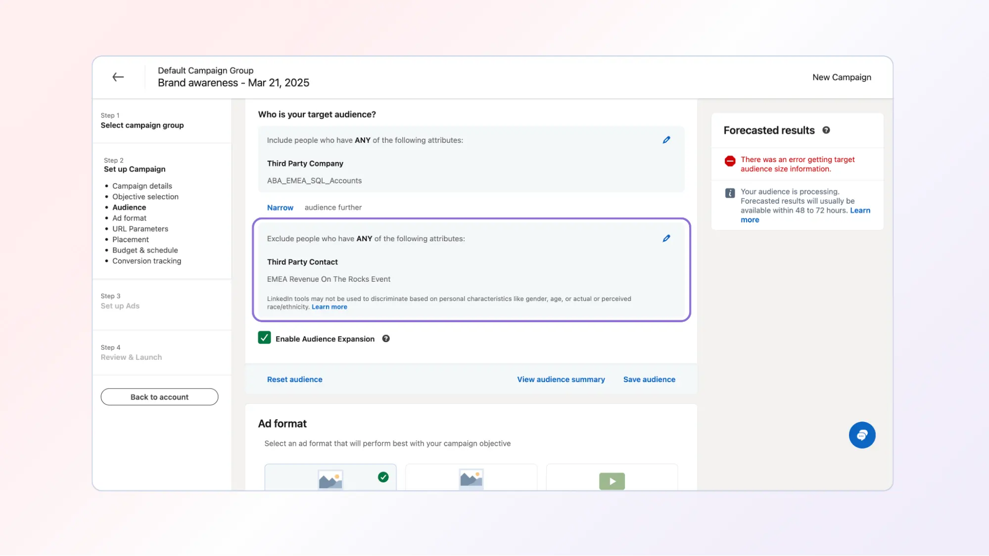 Targets the right accounts