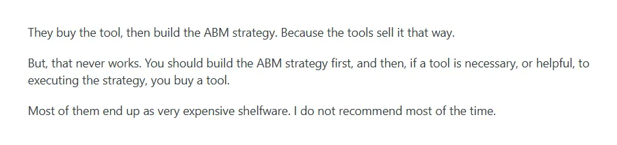 AI-powered platforms - B2B ABM 