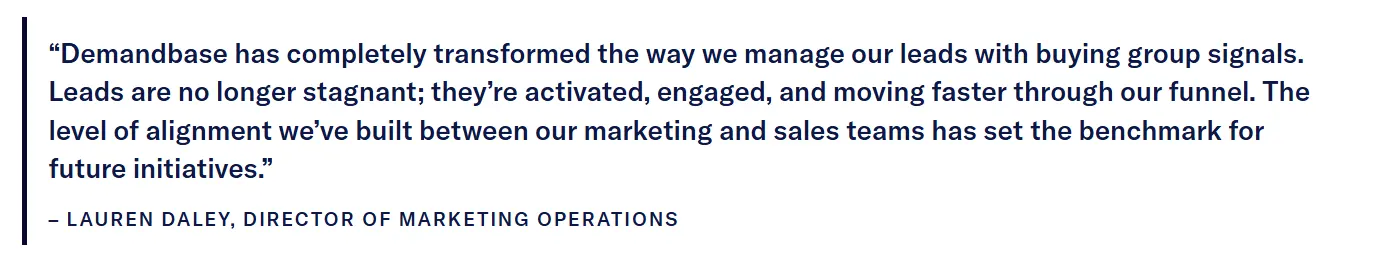 Demandbase's intent-based MQL