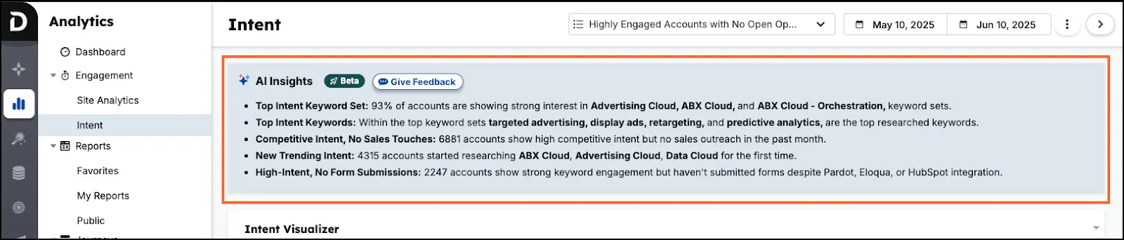Demandbase quick summaries