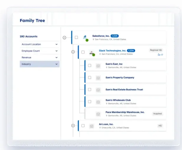 Demandbase's account intelligence