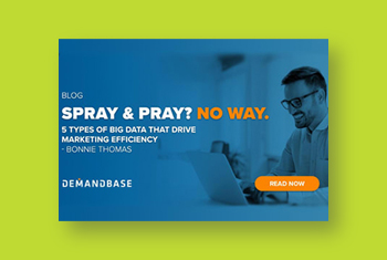 Spray and Pray? No Way. 5 Types of Data that Drive Marketing Efficiency