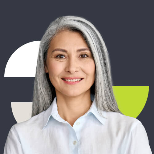 Smiling woman working in revenue operations